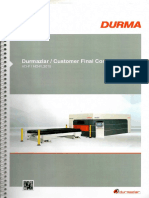 Durmazlar Customer Final Control Guide HD-F - HD-FL3015