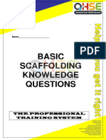 Basic Scaffolding Knowledge Questions