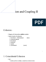 Week 6 - Cohension and Coupling II