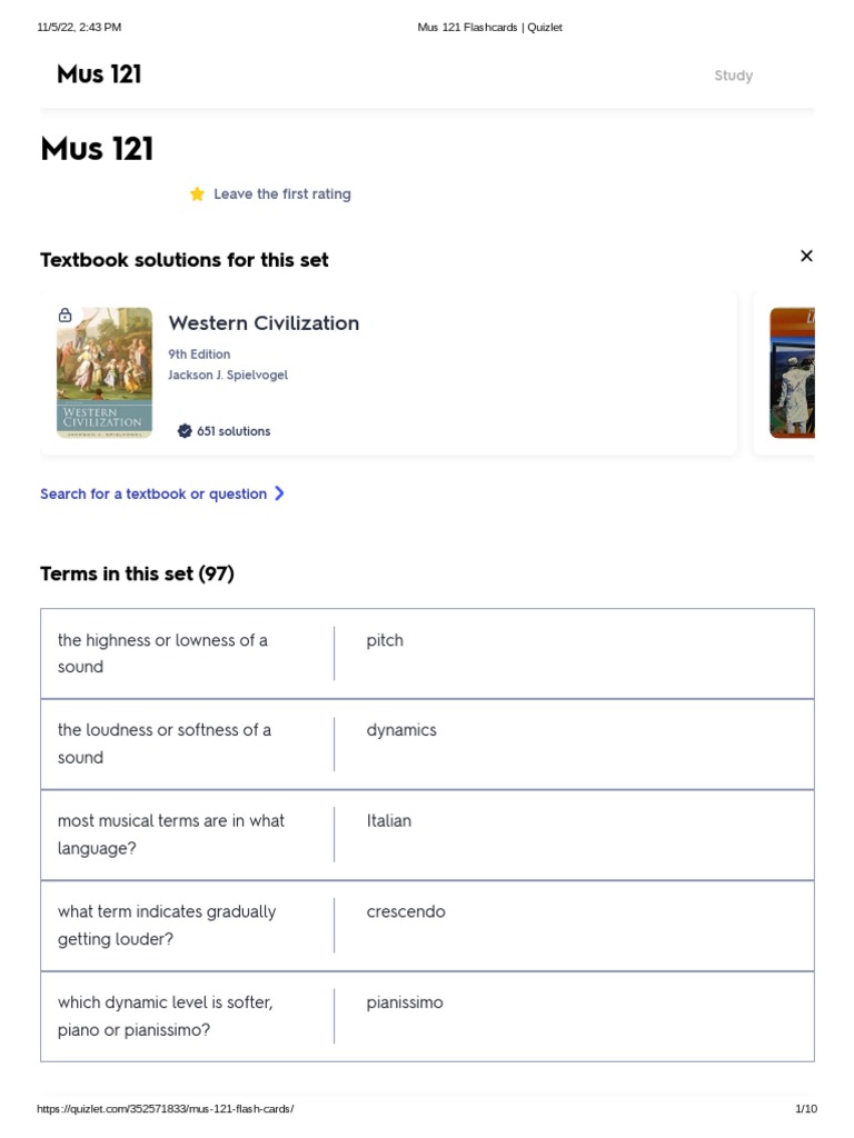 Mus 121 Flashcards PDF Musical Instruments Romantic Music