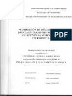 Comprensión de Imágenes Médicas Basada en Transformada Ondícula (Wavelet) para Aplicaciones en Telemedicina