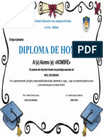 Diploma de Honor Compu