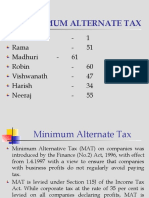 Minimum Alternate Tax