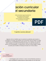 Evaluacion Curricular Nivel Secundaria