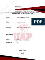 Examen Parcial de Abastecimiento de Agua 2022-2