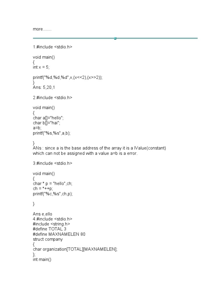 C Questions 0 | PDF | Areas Of Computer Science | Computing