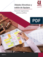 Habilidades Directivas y Gestión de Equipos: Disposición Organizacional, Prácticas y Políticas