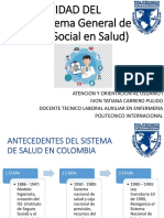 Lectura Normatividad Sistema General de Seguridad Social en Salud (SGSSS) .