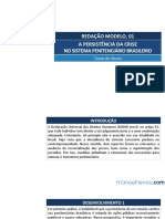 REDAÇÃO MODELO, A Persistência Da Crise No Sistema Penitenciário Brasileiro