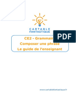 Guide de L'enseignant - CE2 - La Phrase