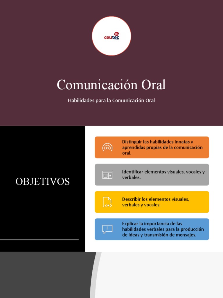 Comunicación Oral 2020 | PDF | Crecimiento personal y profesional ...