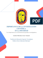 Importancia de La Investigación Científica