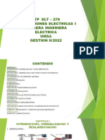 JTP Elt - 278 Instalaciones Electricas I Carrera Ingeniera Electrica Umsa GESTION II/2022