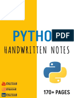 Python Handwritten Notes (Original Images)