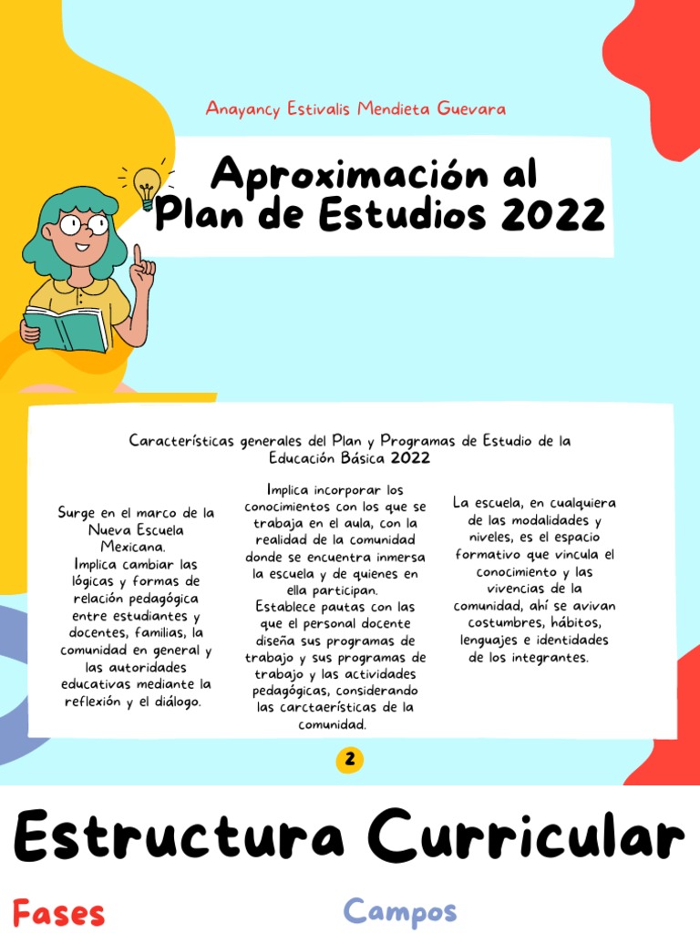 Características del Plan de Estudios 2022 | PDF | Plan de estudios ...