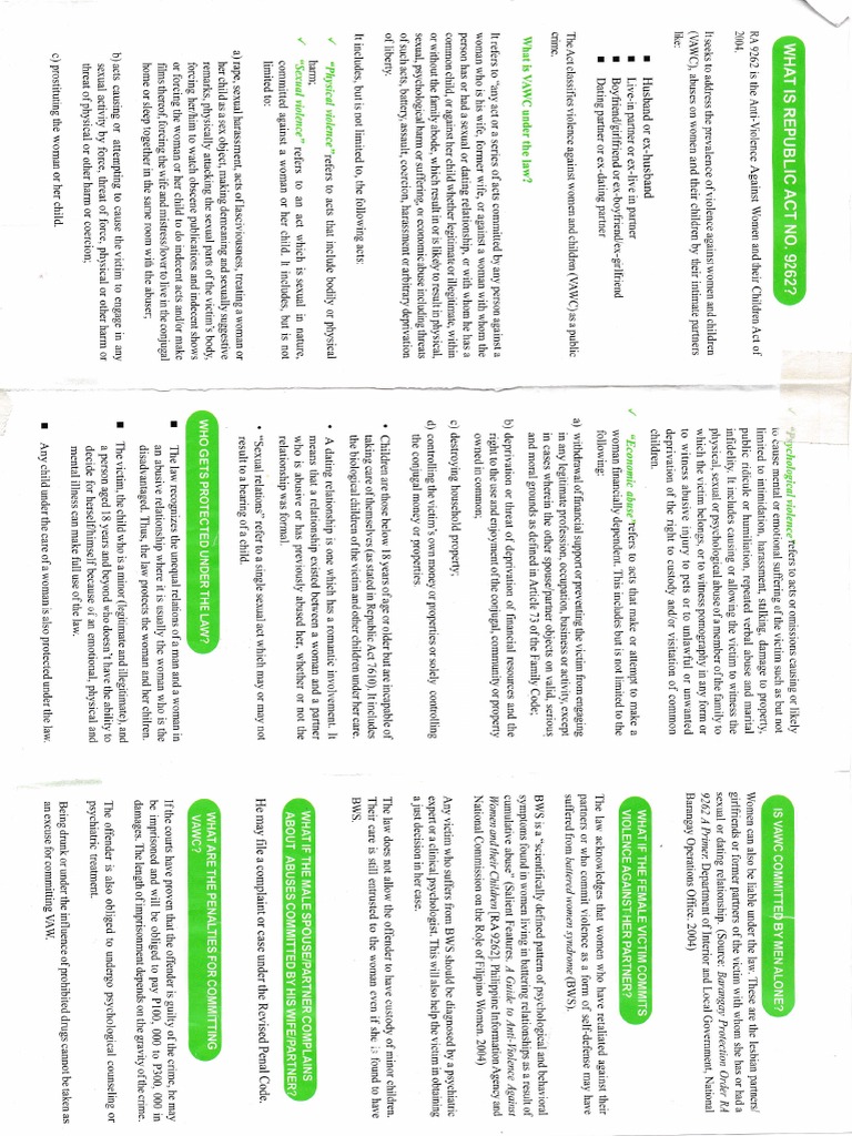 Section 4 Of Ra 9262