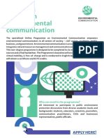 Enviromental Communication Info-Sheet
