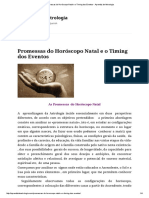 Promessas Do Horóscopo Natal e o Timing Dos Eventos - Astrologia