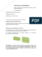 Clasificación y Funcionamiento Smart Materials