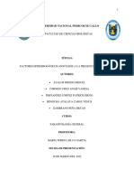 Factores epidemiológicos parásitos