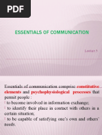 Essentials of Communication