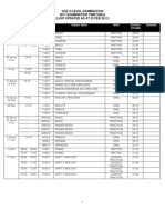 2011 GCE O Timetable