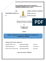 Comp Entre Les Methodes de Combinaison Modale