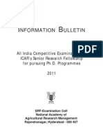 Information Bulletin Srf Pgs 2011