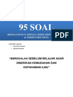 95 Soal Kepala Dusun, Kepala Seksi & Kaur