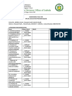 Monitoring Tool For Sped