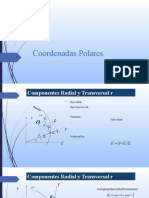 2.7 Cinemática de La Partícula - Componentes Radial y Transversal