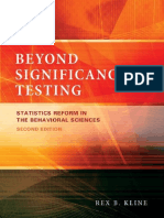 Beyond Significance Testing Statistics Reform in The Behavioral Sciences