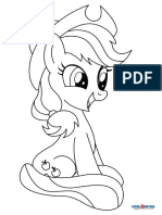 Applejack Coloring Page