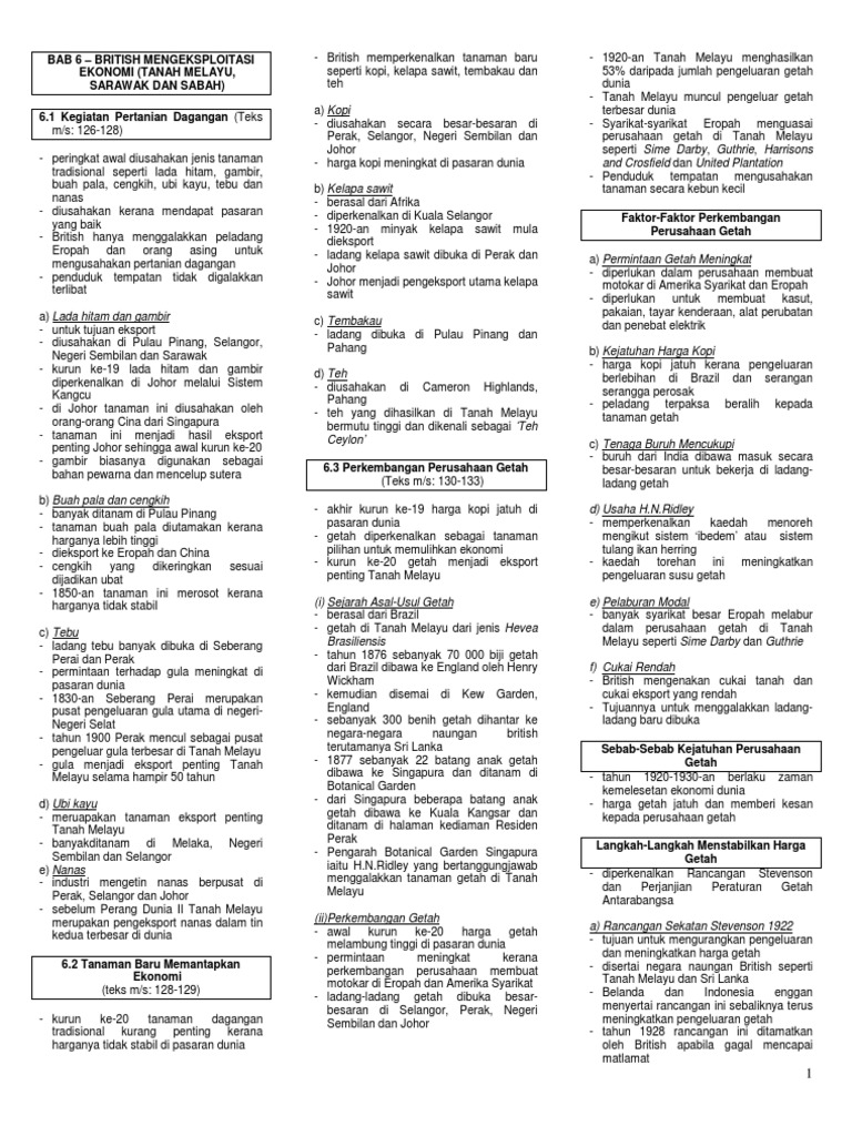 Nota Sejarah Bab 6 Tingkatan 2 Pdf