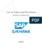 SAP Tax on Sales and Purchases - Configuration_220618_210155