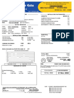 Puma Quispe, Yessica: Mes Facturado Octubre-2022