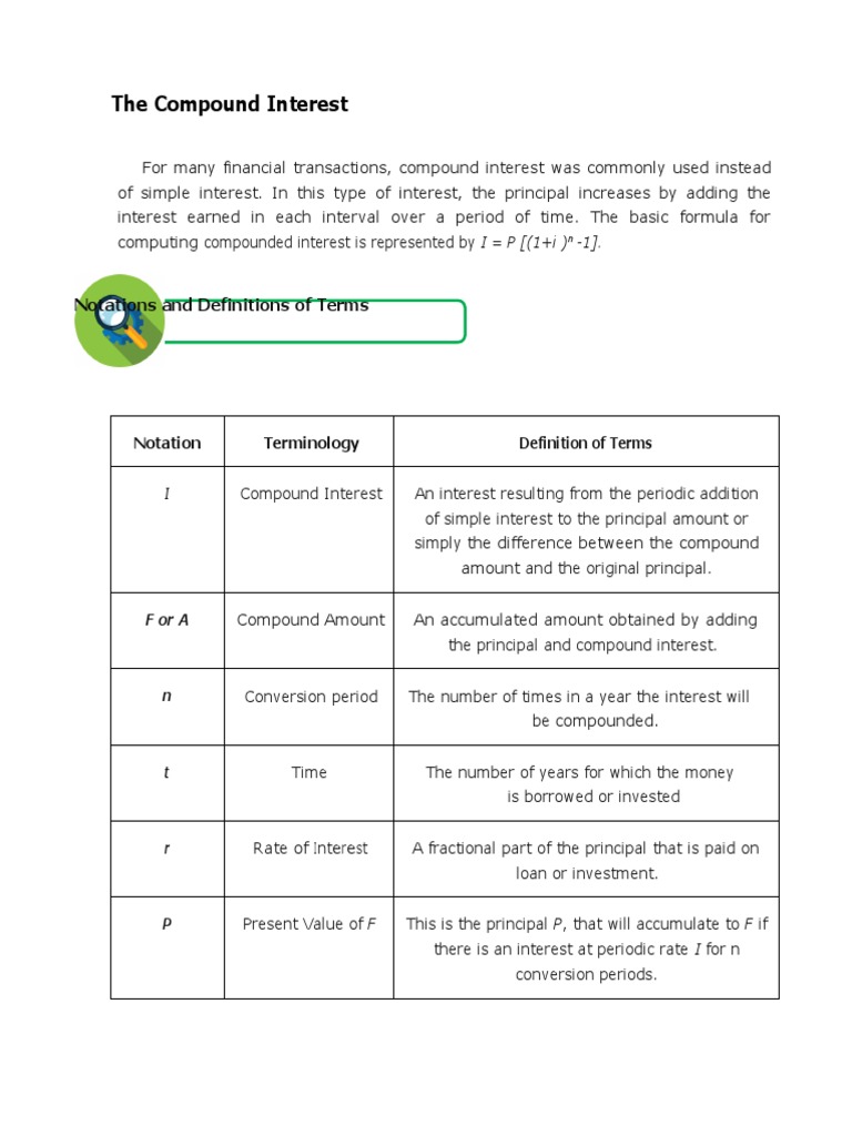 CH Gen Math 7 | PDF | Interest | Compound Interest