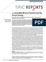 Stretchable Binary Fresnel Lens for Focus Tuning