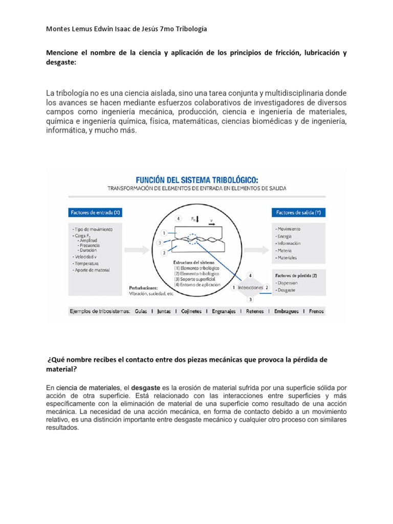Tipos y causas del desgaste mecánico | PDF | Fatiga (material) | Vestir