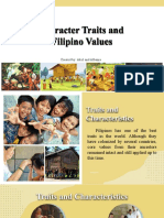 Character Traits and Filipino Values