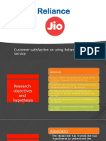 Customer Satisfaction Reliance Jio Service