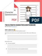 Ultimate Character Questionnaire Reedsy