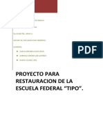 Proyecto de Restauracion Escuela Tipo