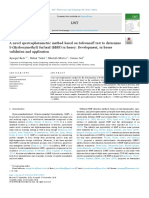 A Novel Spectrophotometric Method Based On Seliwanoff Test To Determine