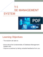 Chapter 5 - Database Management System