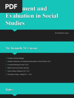 Assessment and Evaluation in Social Studies - SC1