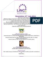 Newsletter 27th July 2011