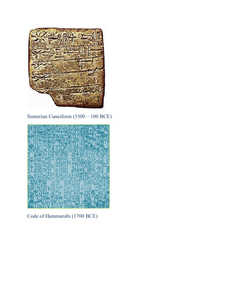 Sumerian Cuneiform | PDF