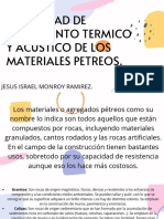 Capacidad de Aislamiento Termico y Acustico de Los Materiales Petreos.