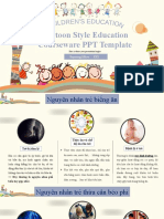 Cartoon Style Education Courseware PPT Template: Reporting Officer XXX